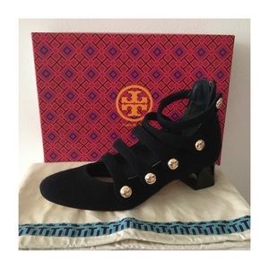 Tory Burch Strappy Pump Flannel Sz 8.5